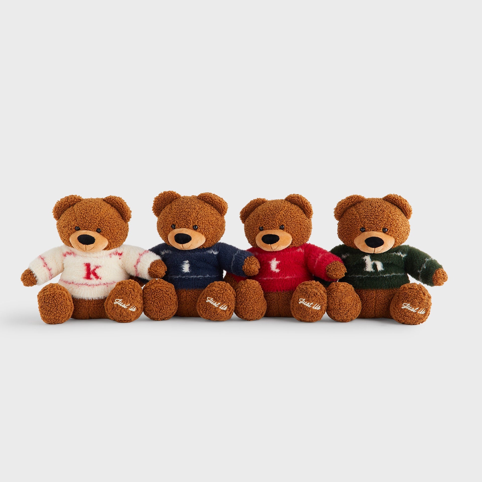 Kithmas Set of 4 Teddy Bears - Multi