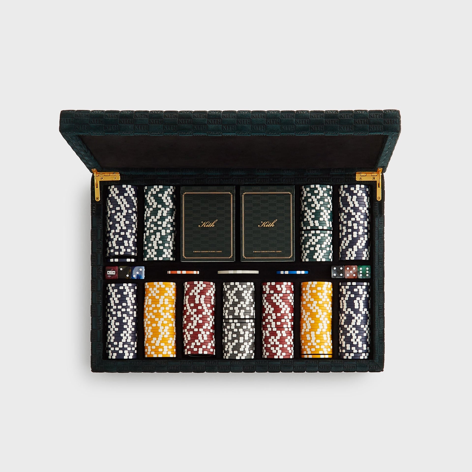 Kithmas Monogram Debossed Suede Poker Set - Stadium - PH