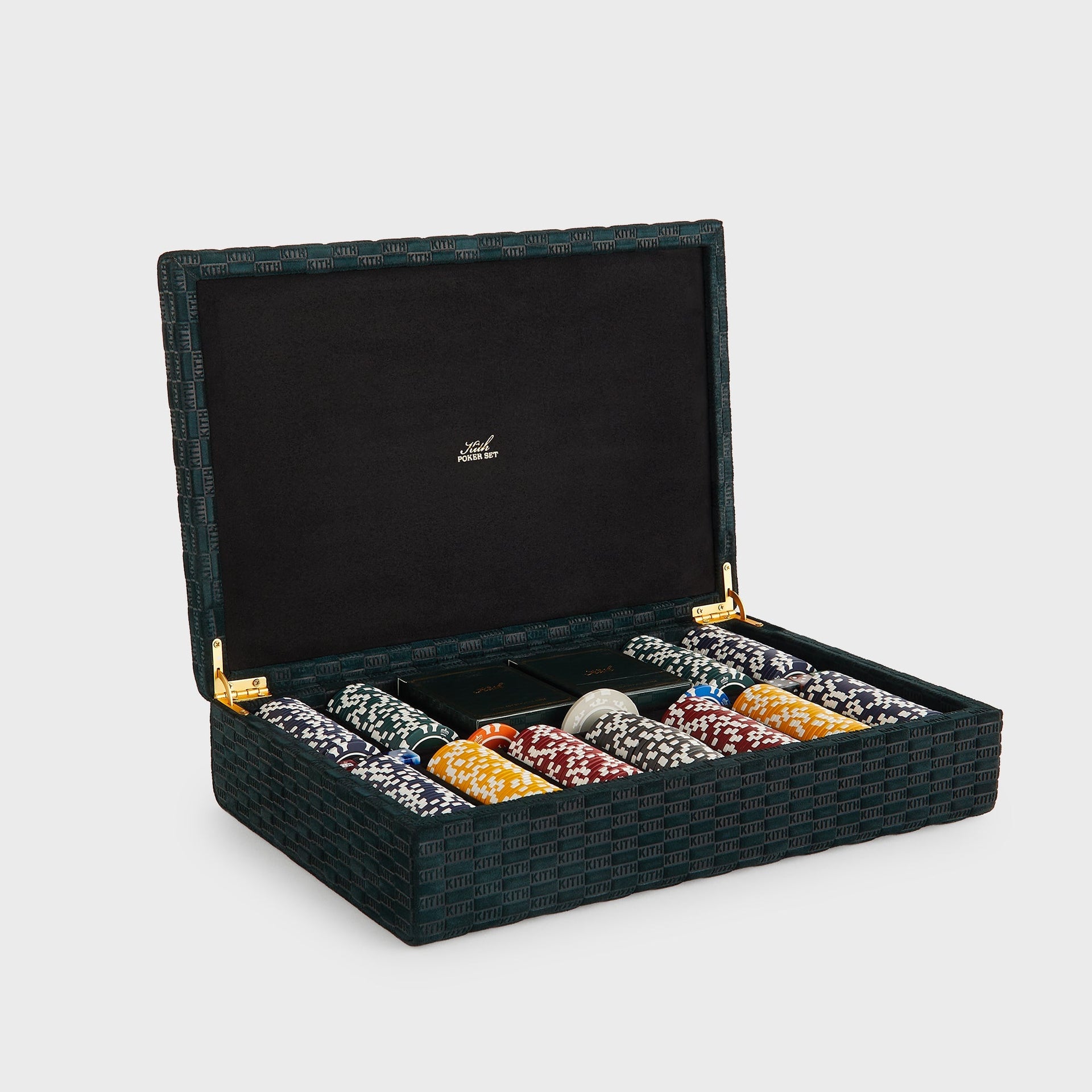 Kithmas Monogram Debossed Suede Poker Set - Stadium - PH