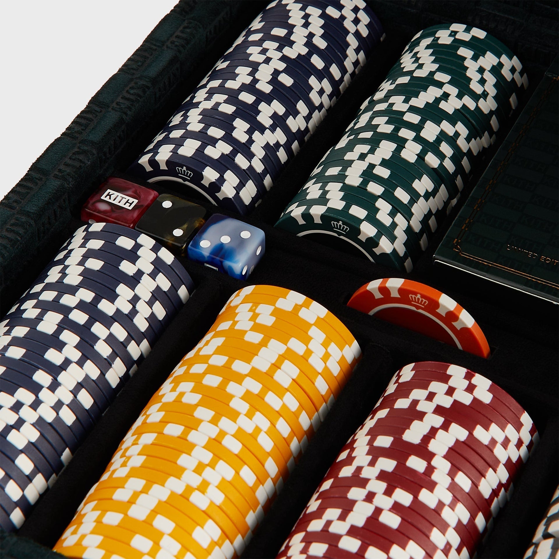 Kithmas Monogram Debossed Suede Poker Set - Stadium - PH