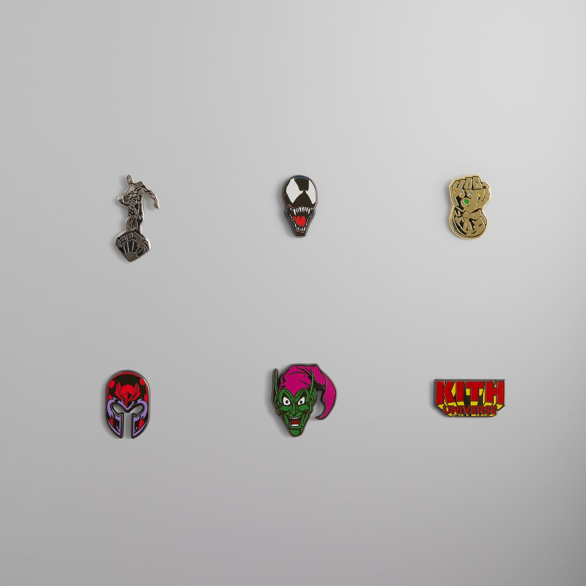 Marvel | Kith Super Villain Pin Set - Multi