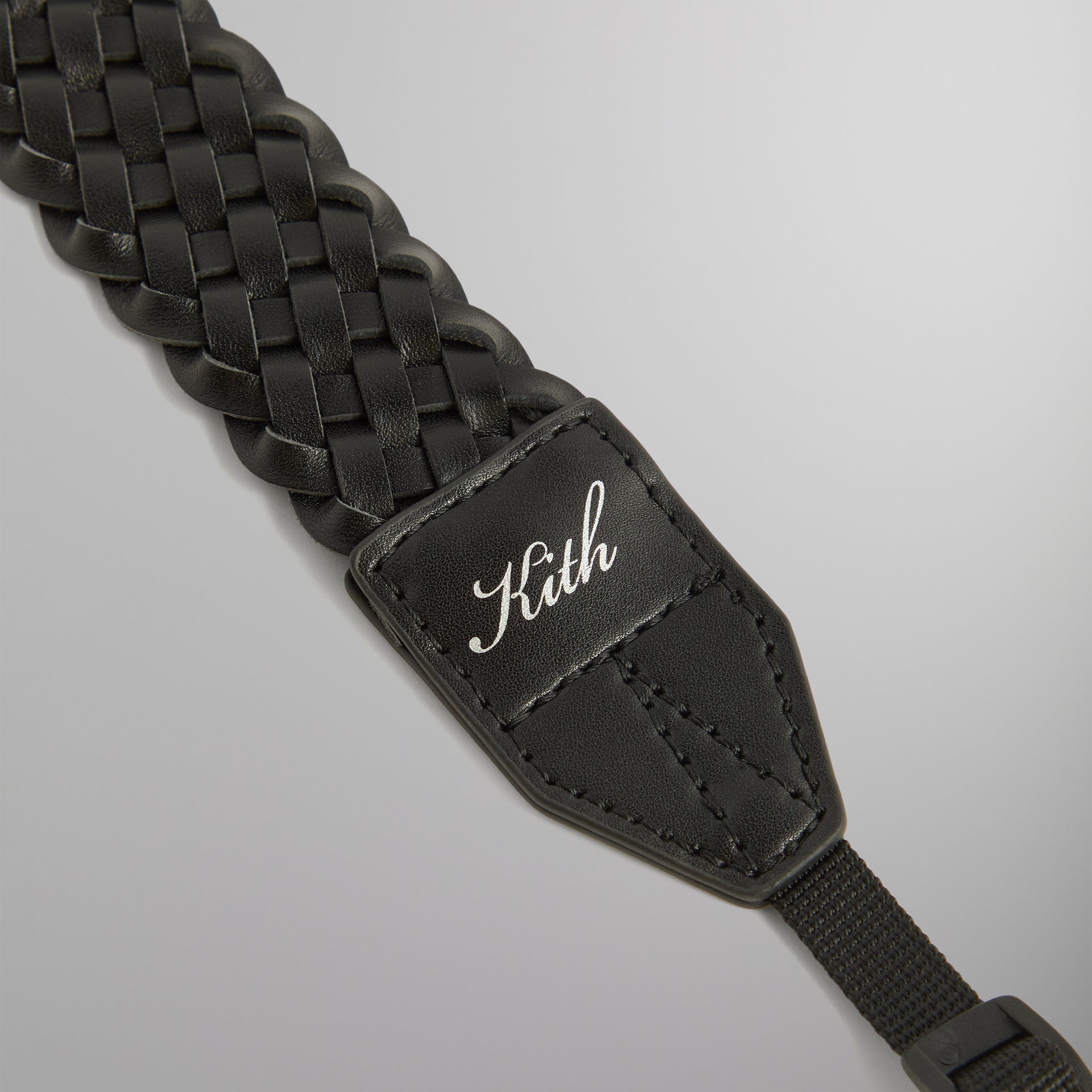 Kith Braided Leather Camera Strap - Black