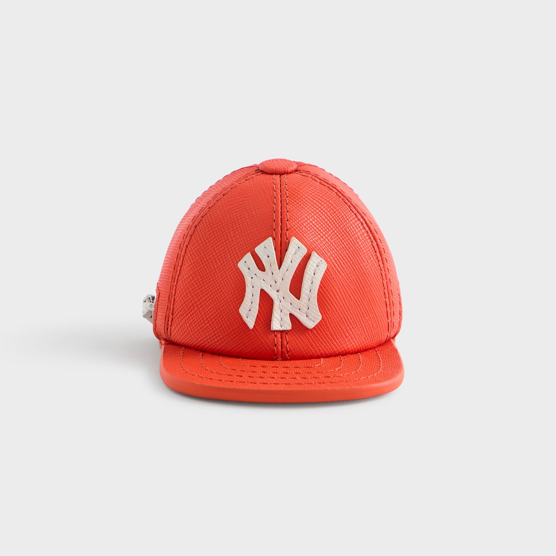 Kith for the New York Yankees Baseball Cap Leather Pouch - Poppy - PH