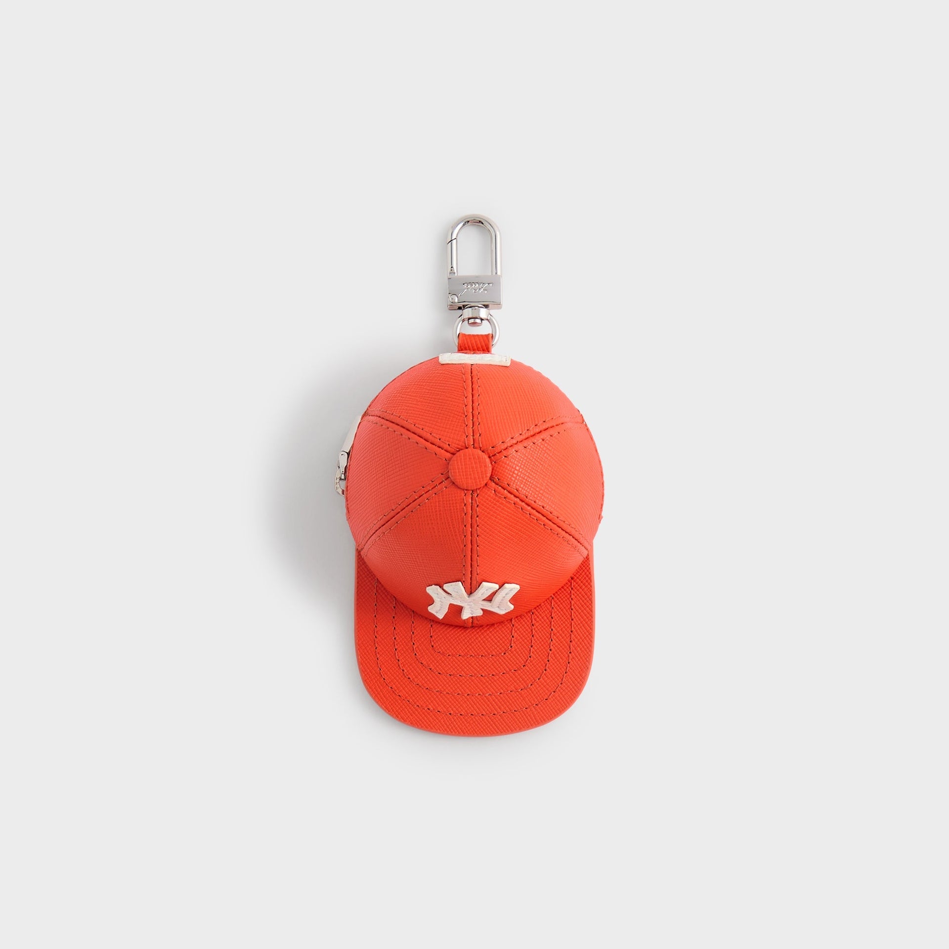 Kith for the New York Yankees Baseball Cap Leather Pouch - Poppy - PH