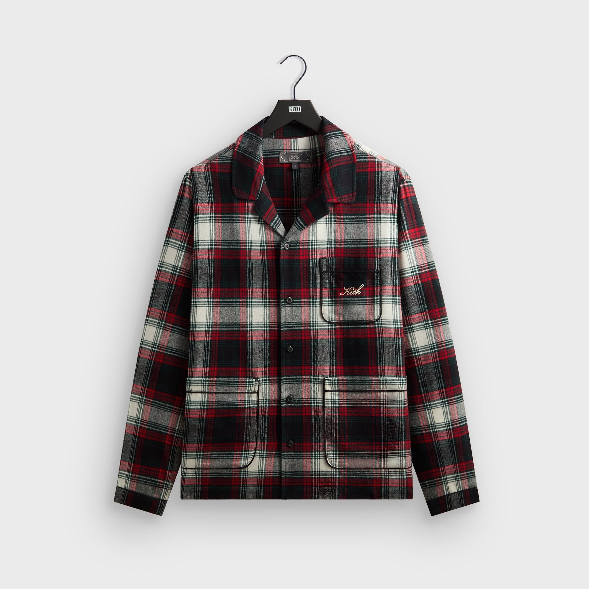 Kithmas Plaid Pajama Set - Black - PH