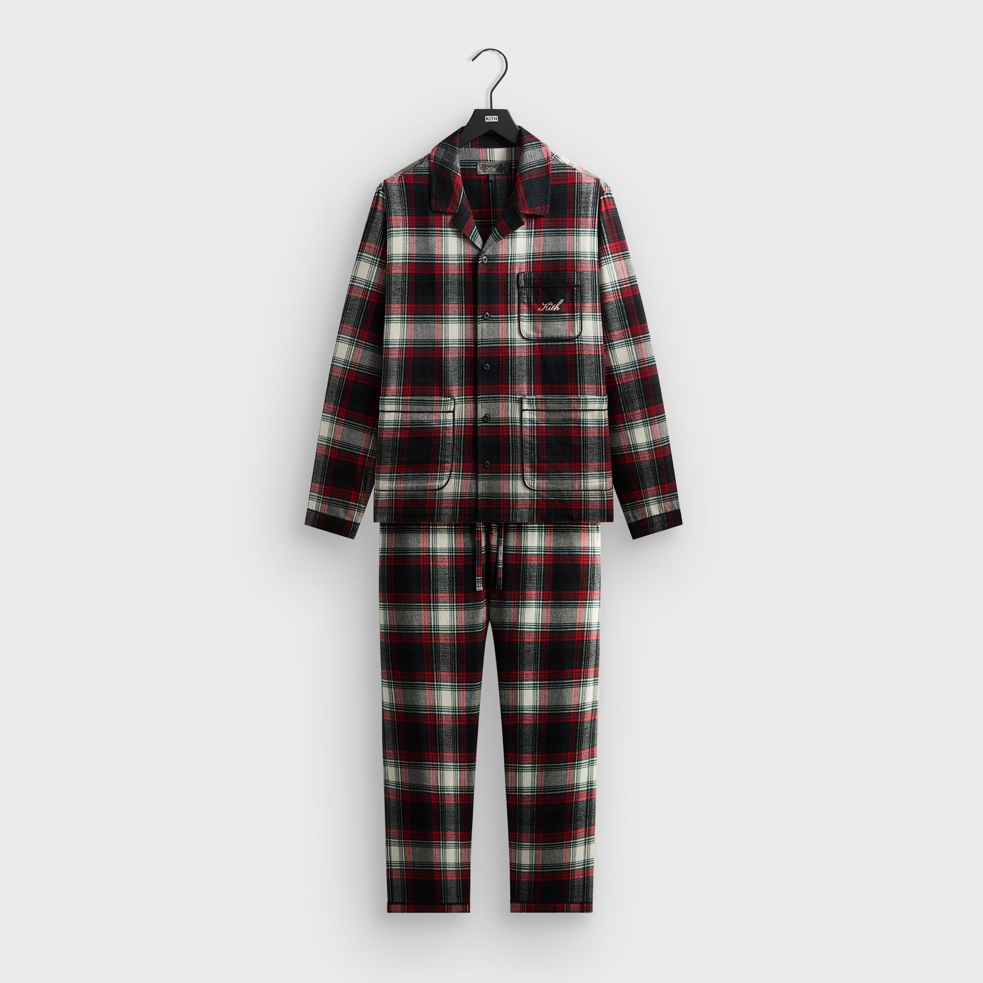 Kithmas Plaid Pajama Set - Black - PH