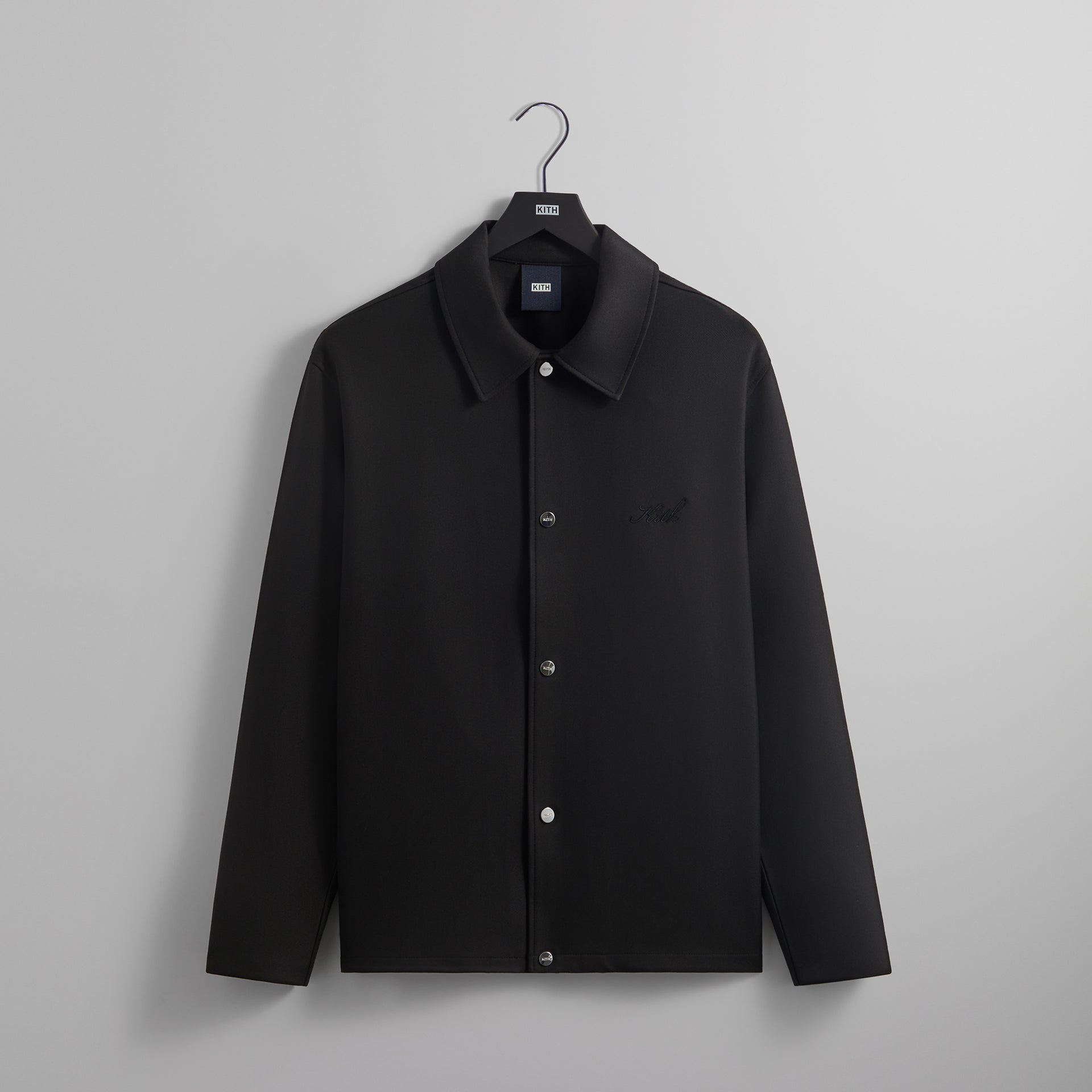 UrlfreezeShops Double Knit Coaches Jacket - Black