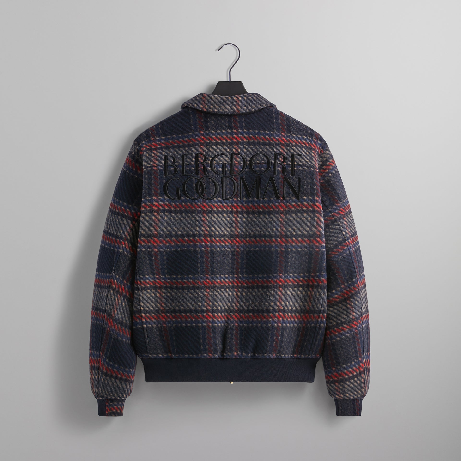 Kith for Bergdorf Goodman Plaid Hawthorne Flight Jacket - Nocturnal