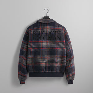 UrlfreezeShops for Bergdorf Goodman Plaid Hawthorne Flight nylon Jacket - Nocturnal