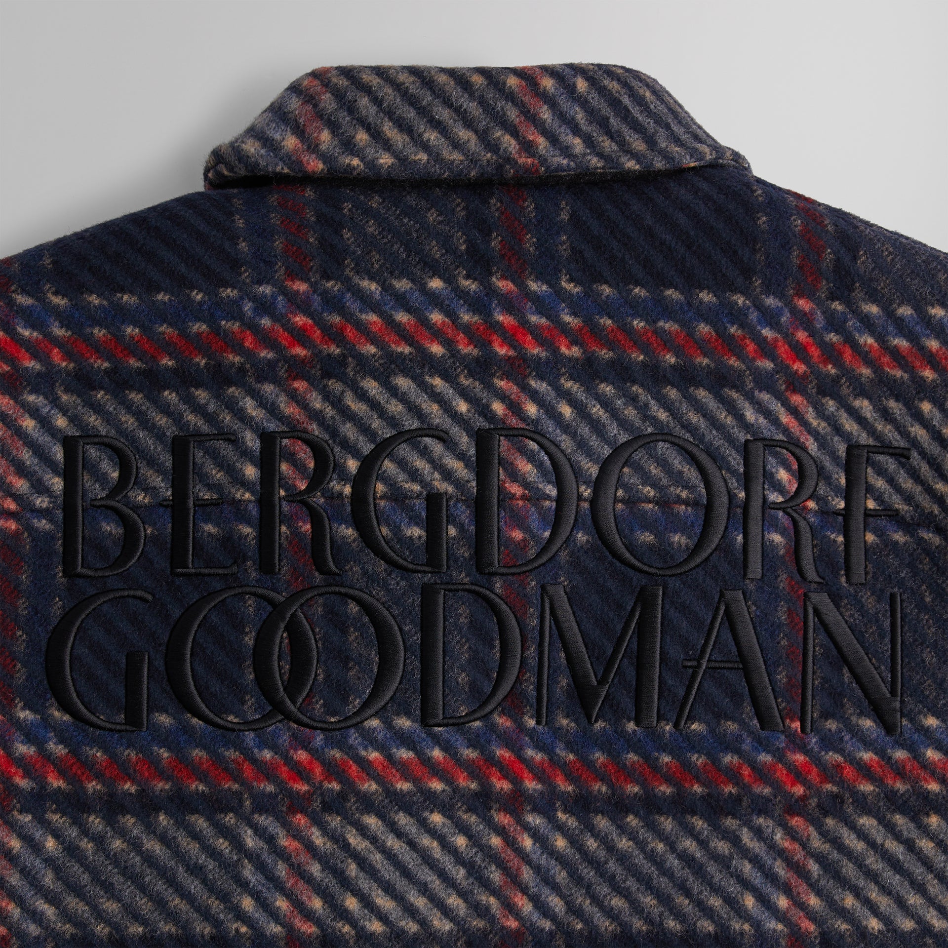 Kith for Bergdorf Goodman Plaid Hawthorne Flight Jacket - Nocturnal