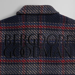 UrlfreezeShops for Bergdorf Goodman Plaid Hawthorne Flight nylon Jacket - Nocturnal