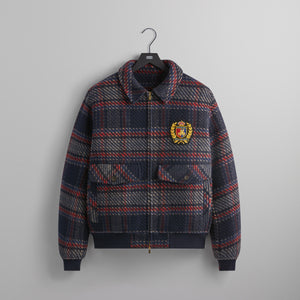 UrlfreezeShops for Bergdorf Goodman Plaid Hawthorne Flight nylon Jacket - Nocturnal