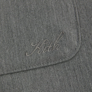 Kith Double Weave Boxy Collared Overshirt - Medium Heather Grey
