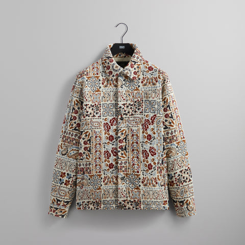 Kith Paisley Brixton Puffed Shirt Jacket - Sandrift