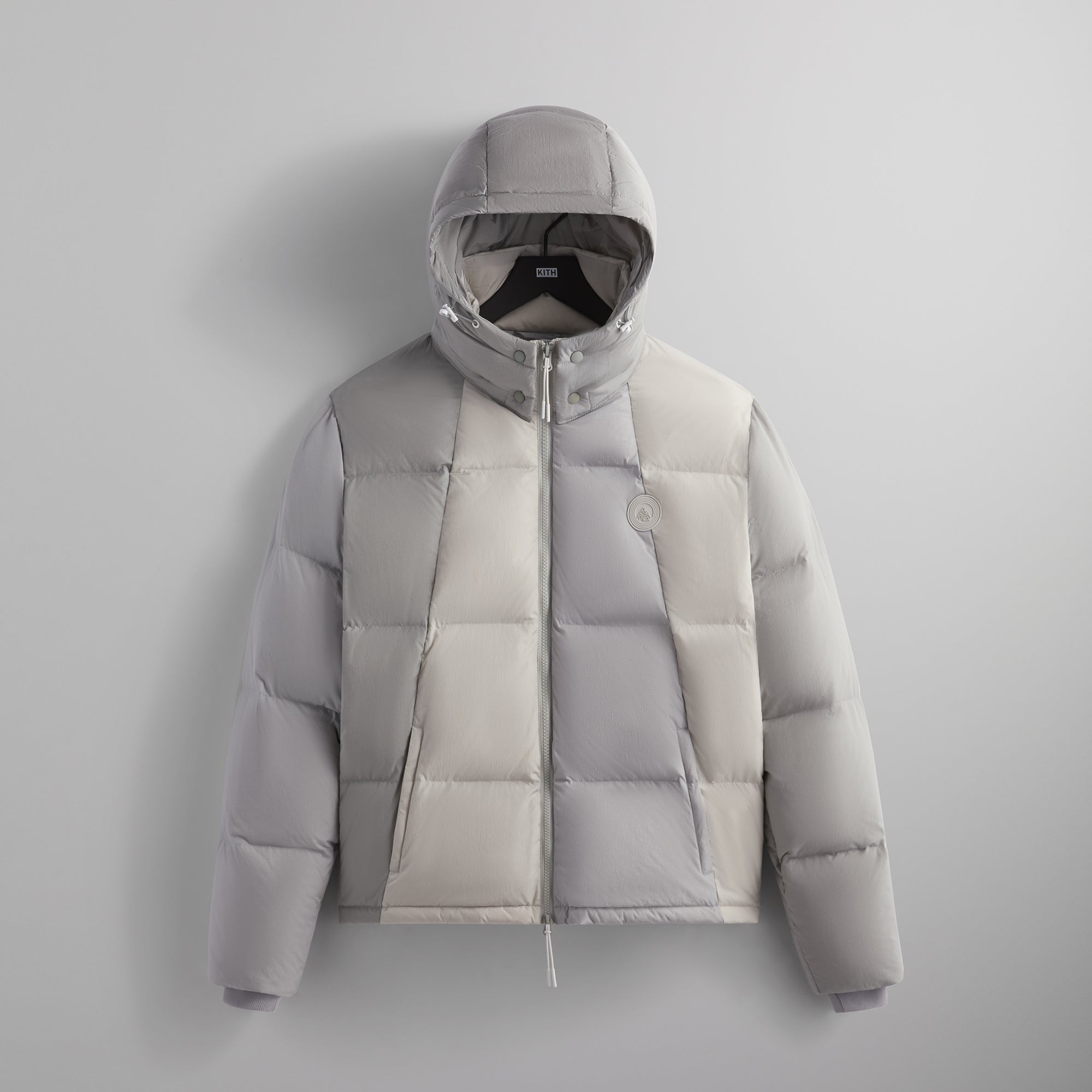 Kith Color Blocked Wrinkle Nylon Midi Puffer Rocket