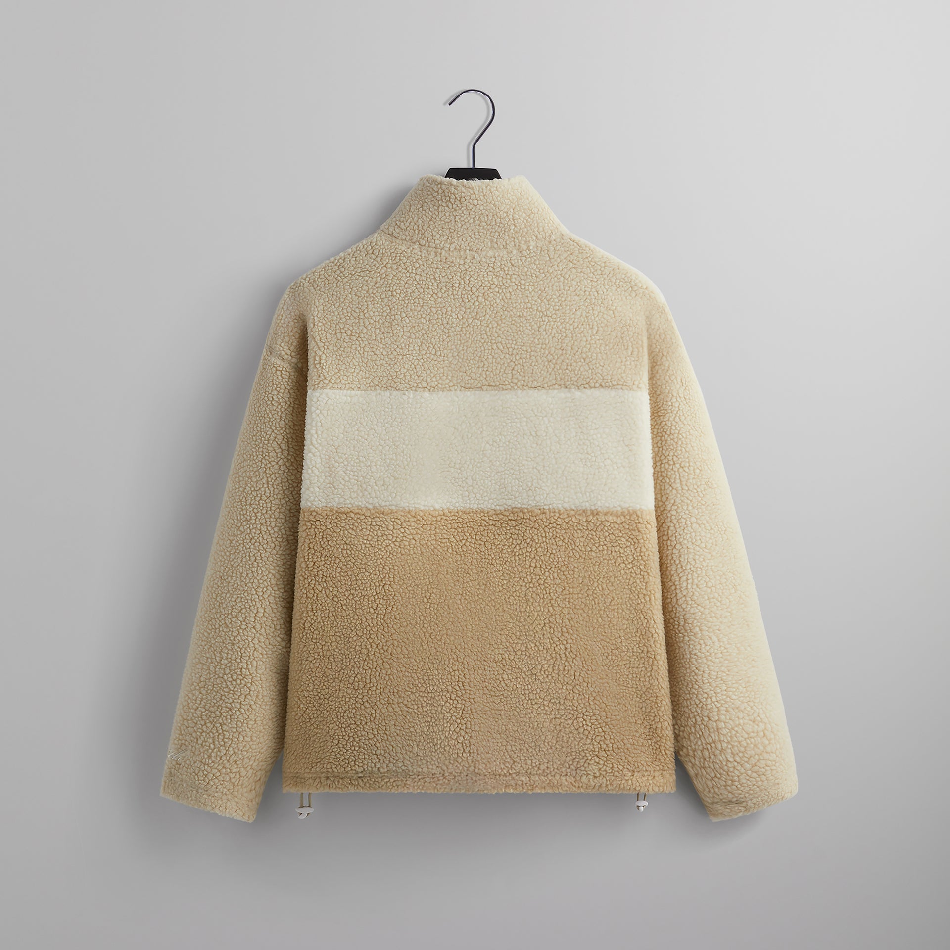 Kith for Bergdorf Goodman Heavy Sherpa Quarter Zip - Veil