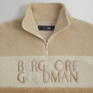 UrlfreezeShops for Bergdorf Goodman Heavy Sherpa Quarter Zip - Veil