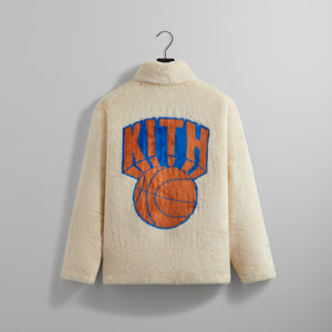 Kith for the New York Knicks Faux Fur Coaches Jacket - Silk