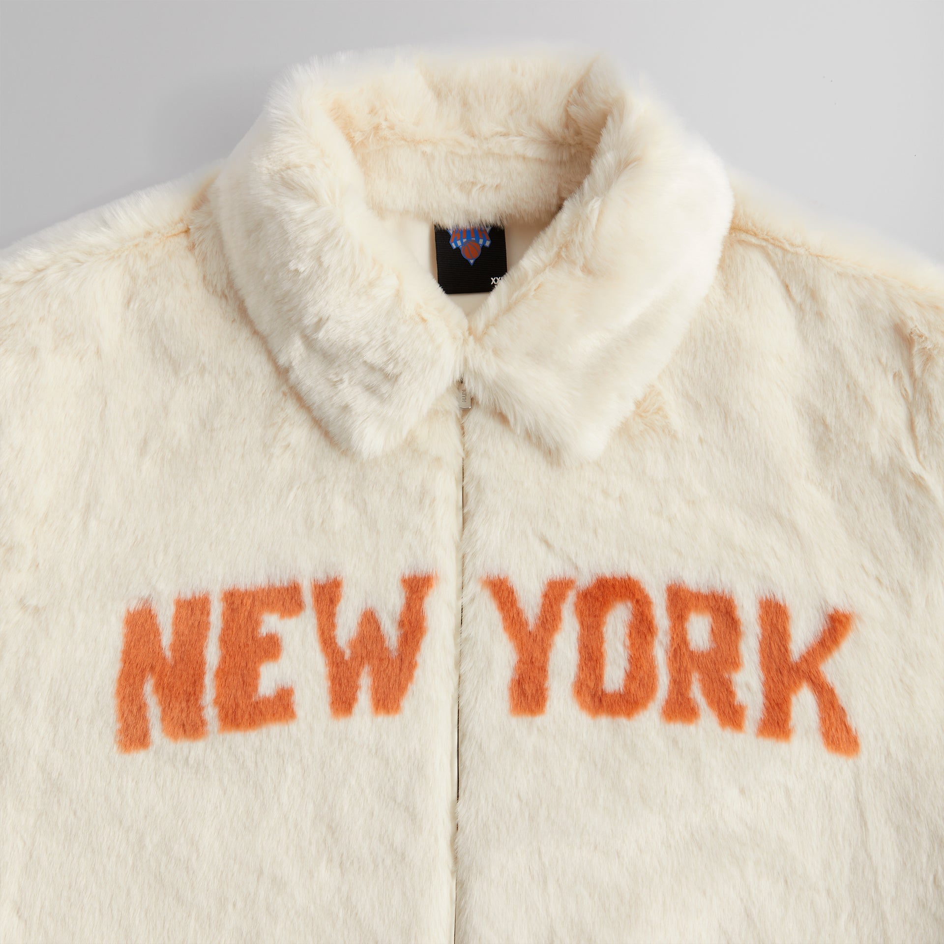 Kith for the New York Knicks Faux Fur Coaches Jacket - Silk