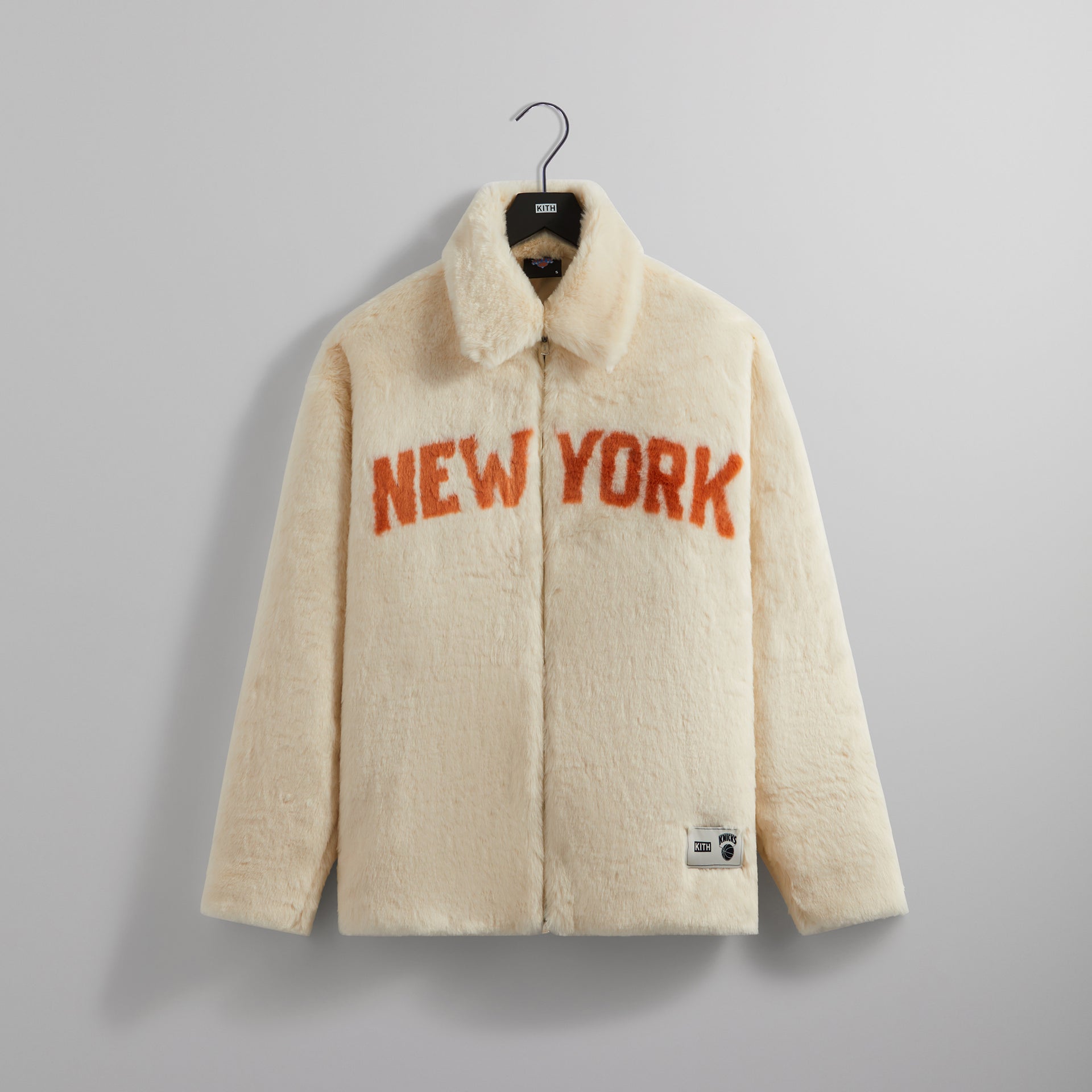 Erlebniswelt-fliegenfischenShops for the New York Knicks Faux Fur Coaches Jacket Bear - Silk