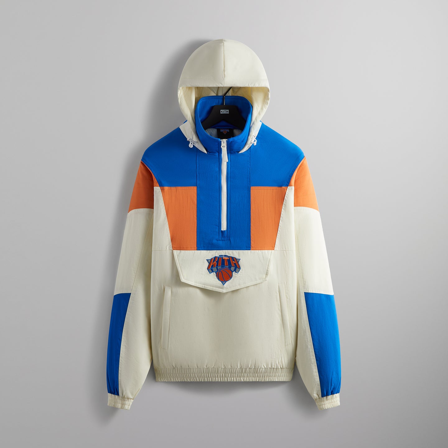 Kith for the New York Knicks Quarter Zip Anorak Silk