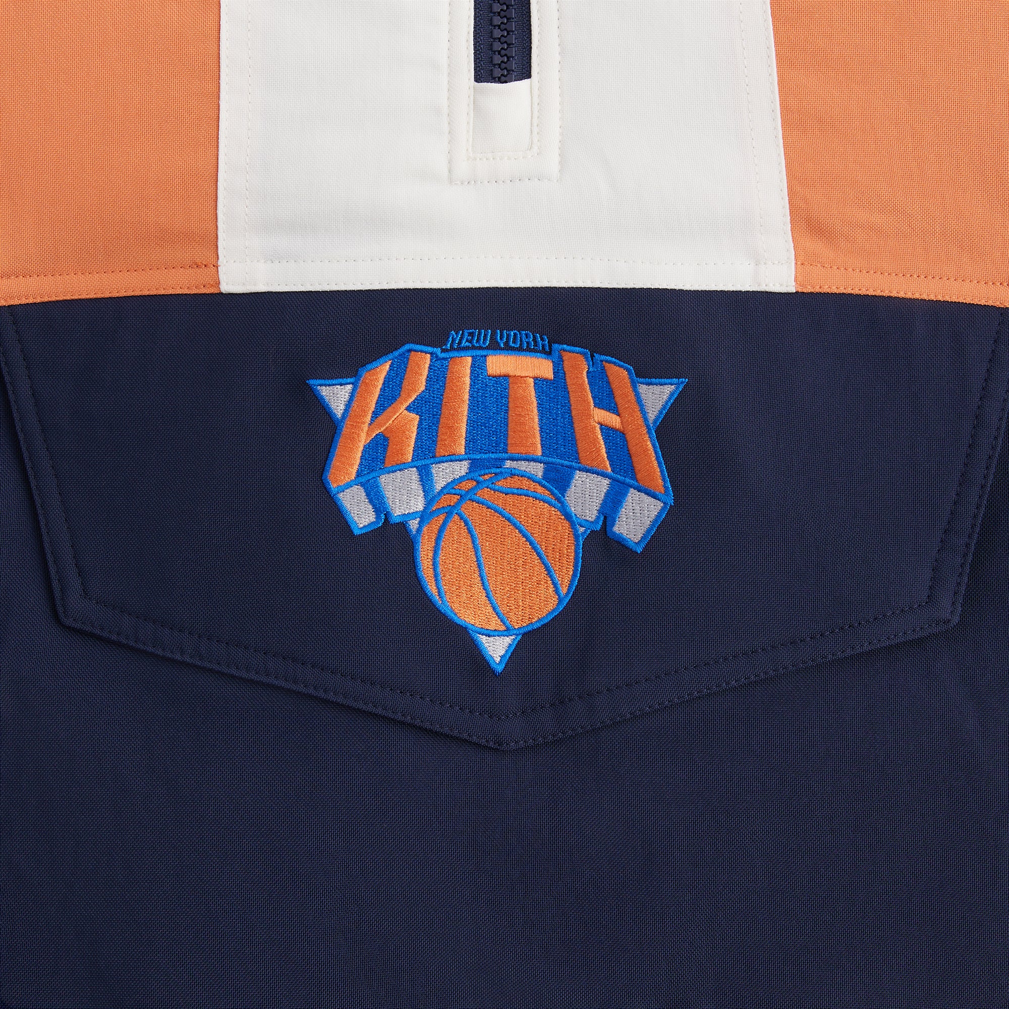 Kith for the New York Knicks Quarter Zip Anorak - Nocturnal Kith for the New York Knicks Quarter Zip Anorak - Nocturnal