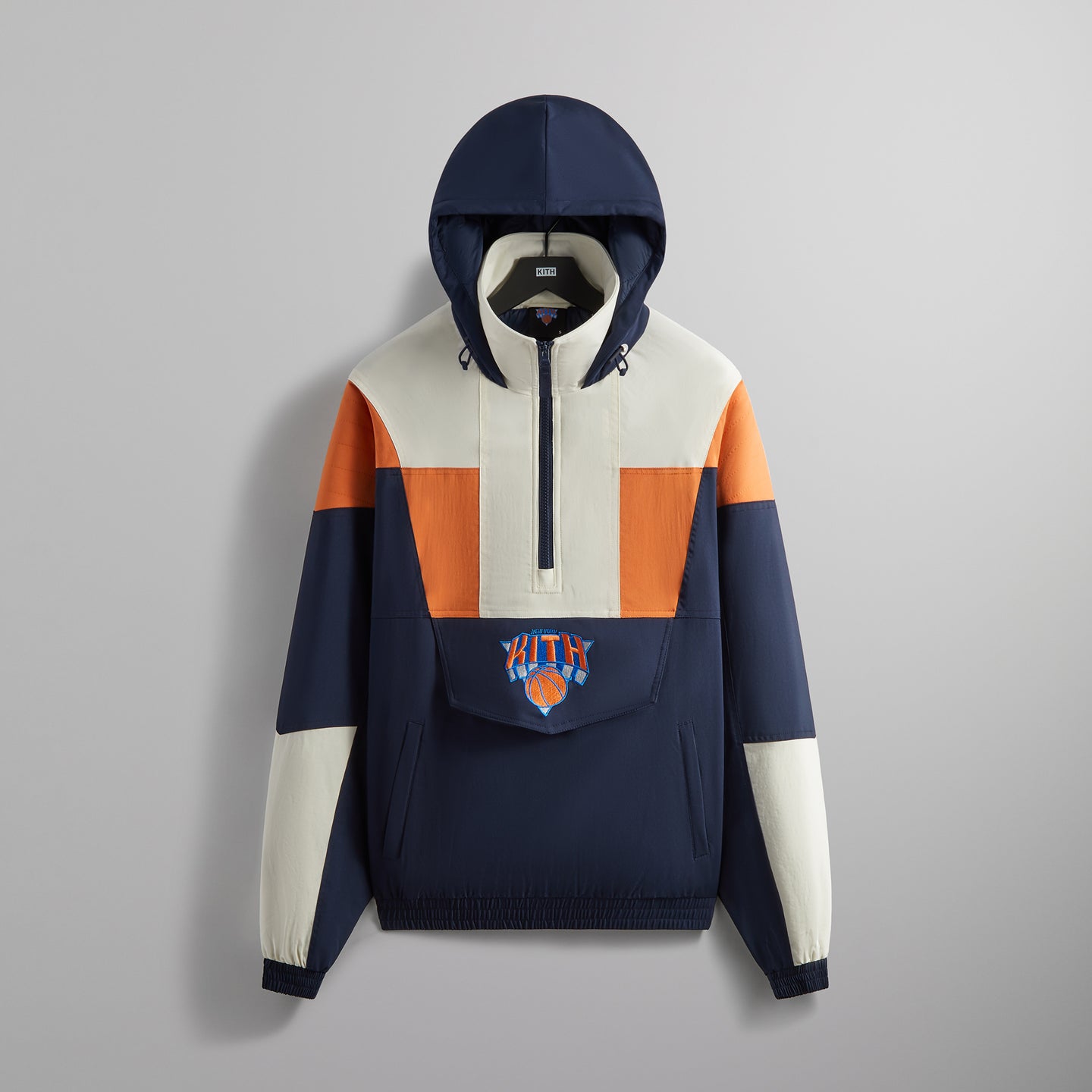 Kith for the New York Knicks Quarter Zip Anorak Nocturnal