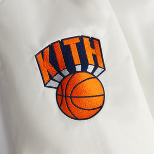 UrlfreezeShops for the New York Knicks Pinstripe Satin Bomber Jacket - Silk