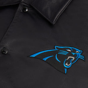 Erlebniswelt-fliegenfischenShops for the NFL: Panthers Satin Bomber Jacket - Black