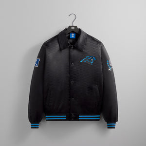 Erlebniswelt-fliegenfischenShops for the NFL: Panthers Satin Bomber Jacket - Black