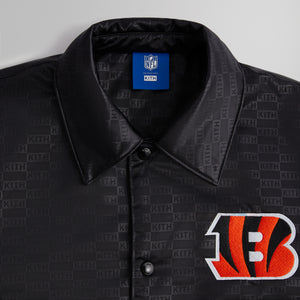 Kith for the NFL: Bengals Satin Bomber Jacket - Black