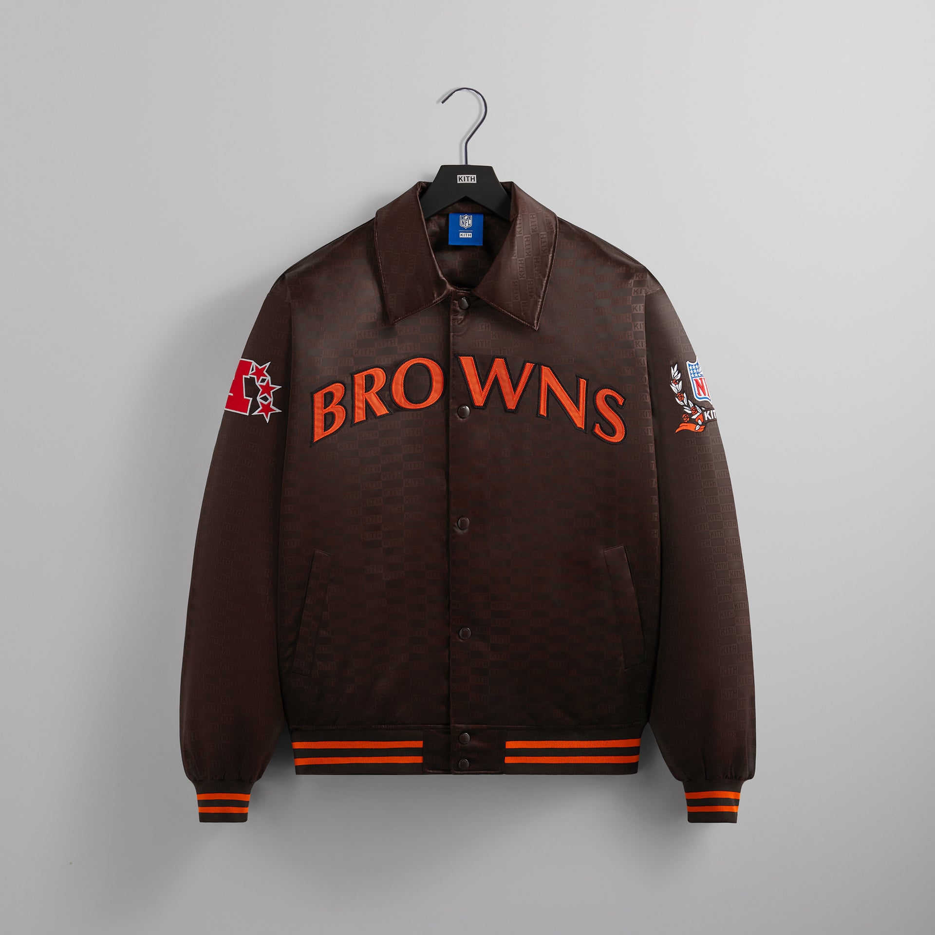 Erlebniswelt-fliegenfischenShops for the NFL: Browns Satin Bomber Jacket DU19F6270 - Zoom