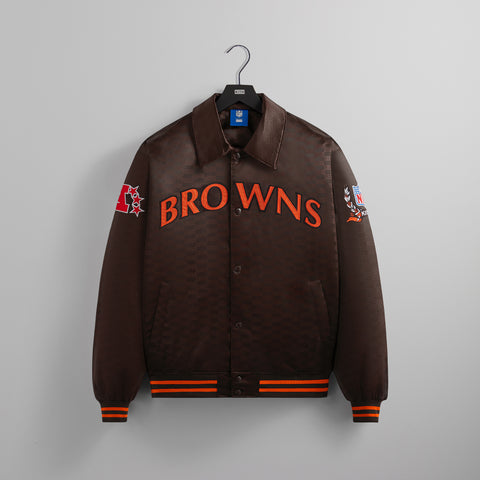 Kith for the NFL: Browns Satin Bomber Jacket - Zoom