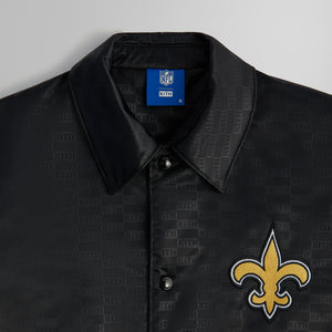 Kith for the NFL: Saints Satin Bomber Jacket - Black