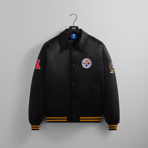 Kith for The NFL: Steelers Satin Bomber Jacket - Black S