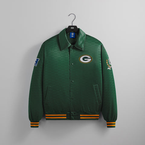 Kith for the NFL: Packers Satin Bomber Jacket - Board