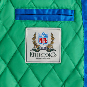 Kith for the NFL: Seahawks Satin Bomber Jacket - Merriam