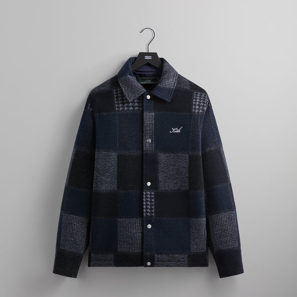 Kith Patchwork Wool Coaches Jacket - Nocturnal