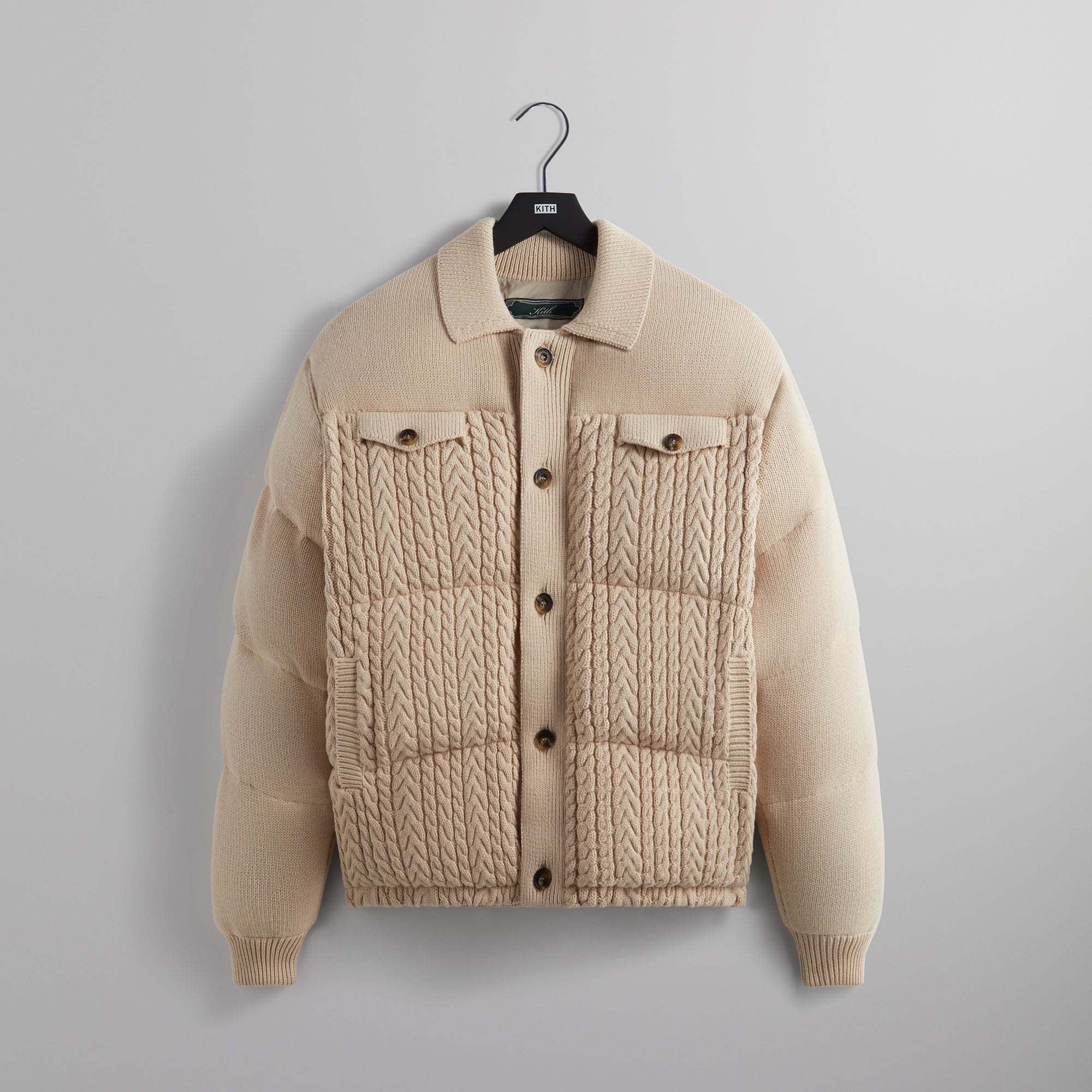 Kith Puffed Stiles Knit Trucker Jacket - Canvas PH