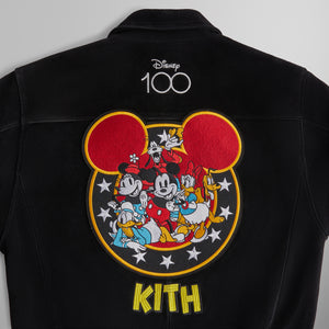 Disney | Kith for Mickey & Friends Suede Varsity Jacket - Black