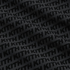 Kith Flocked Italic Monogram Davis Jacket - Black