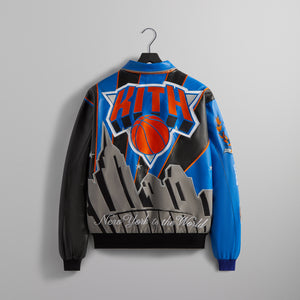 Kith & Jeff Hamilton for the New York Knicks Leather Varsity Jacket - Black