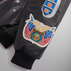 Erlebniswelt-fliegenfischenShops & Jeff Hamilton for the New York Knicks Leather Varsity Jacket - Black