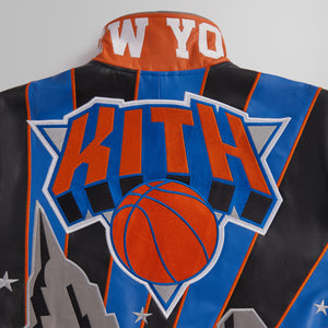UrlfreezeShops & Jeff Hamilton for the New York Knicks Leather Varsity Jacket - Black