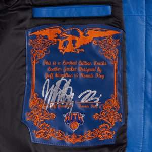 Kith & Jeff Hamilton for the New York Knicks Leather Varsity Jacket -