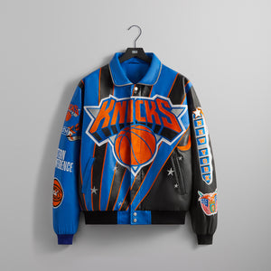 Erlebniswelt-fliegenfischenShops & Jeff Hamilton for the New York Knicks Leather Varsity Jacket - Black