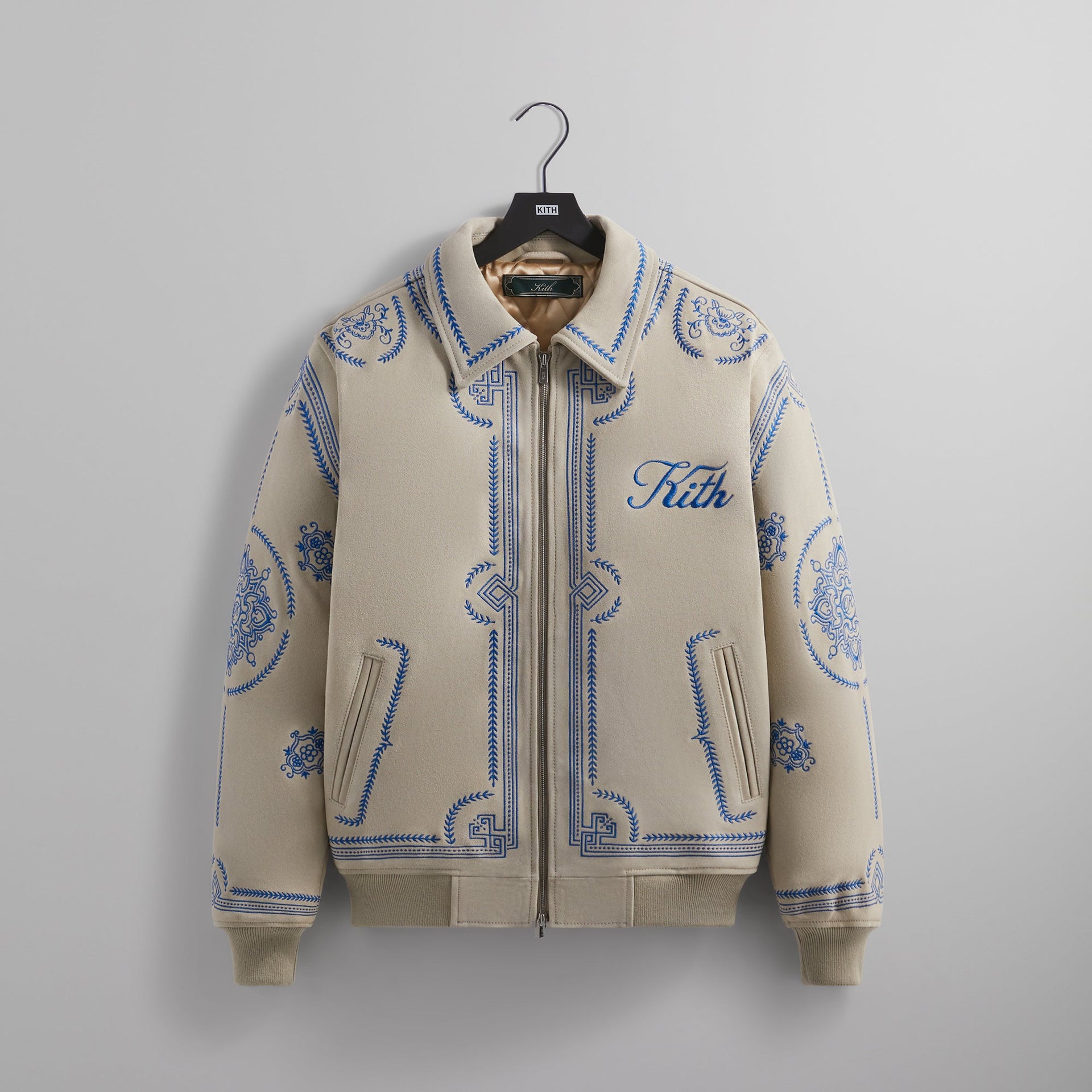 Kith Lamont Suede Coaches Jacket - Sandrift PH