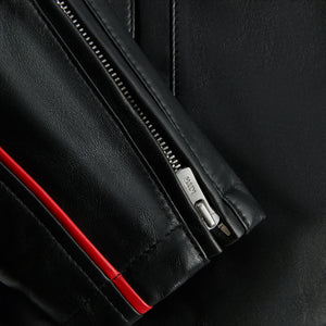 TAG Heuer Formula 1 | UrlfreezeShops Leather Racing Gar Jacket - Black