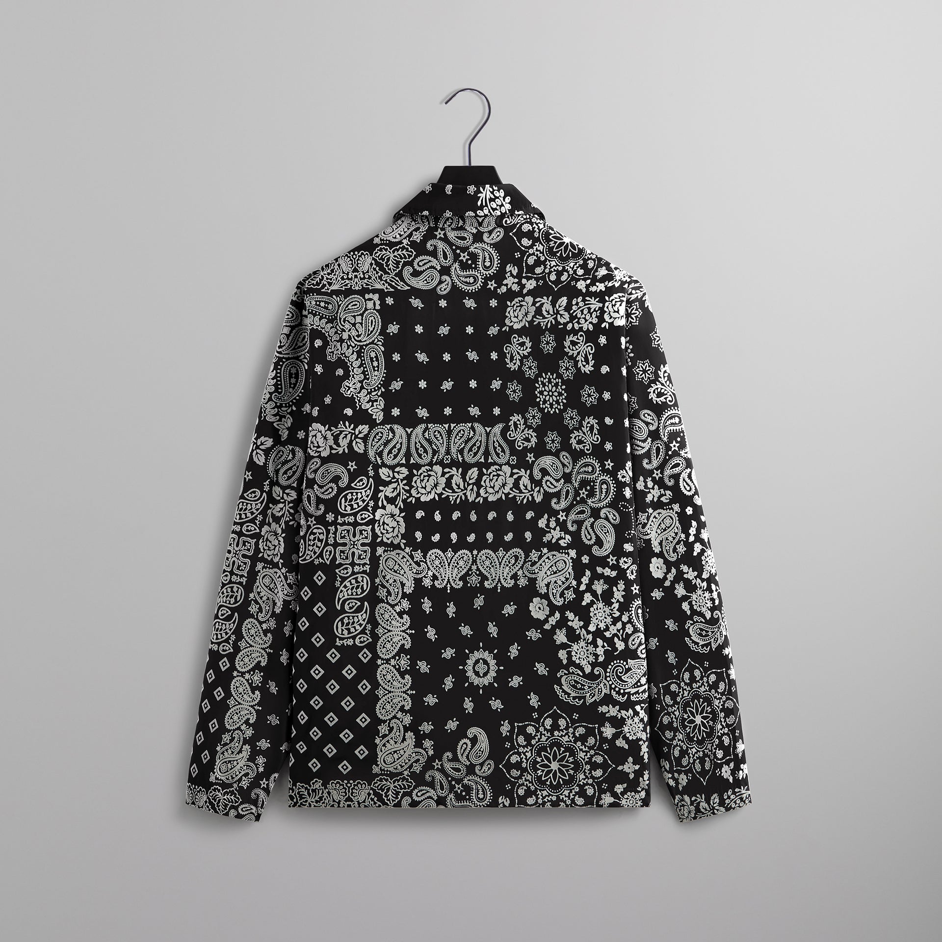 Kith Flocked Deconstructed Bandana Coaches Jacket - Black