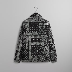 Kith Flocked Deconstructed Bandana Coaches Jacket - Black